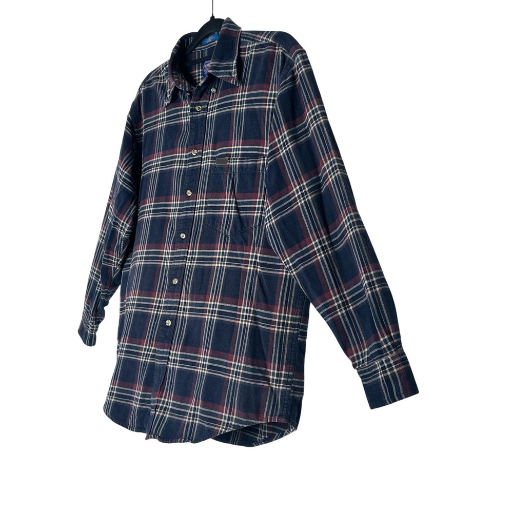 Pendleton Button Down Flannel Shirt Men Medium Pl… - image 6
